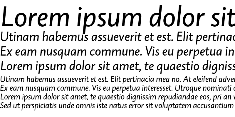 Sample of DTLCaspariST Italic