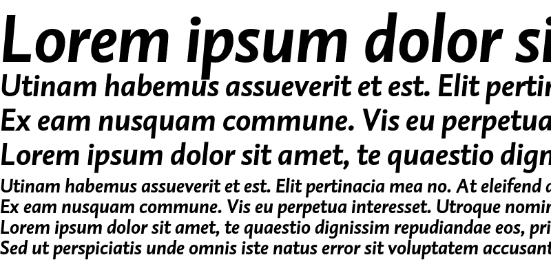 Sample of DTLCaspariT Bold Italic