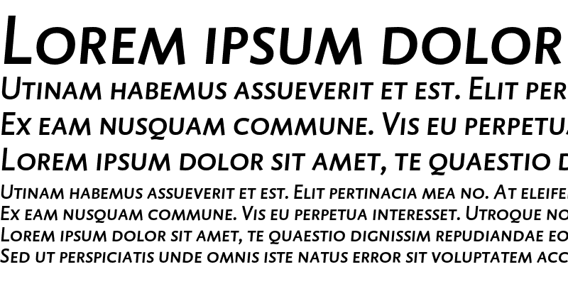 Sample of DTLCaspariTCaps Medium Italic