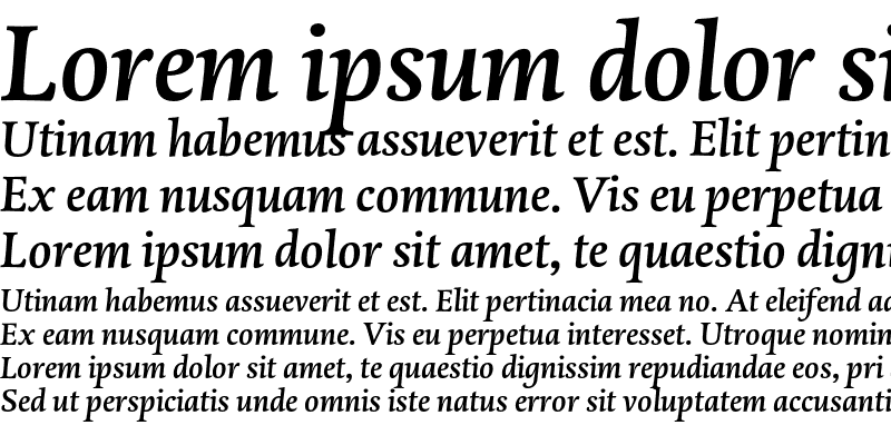 Sample of DTLDorianST Medium Italic
