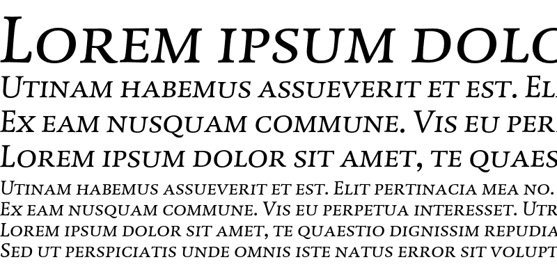 Sample of DTLDorianTCaps Italic