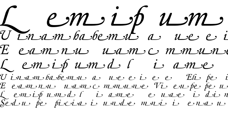 Sample of DTLElzevirT Italic