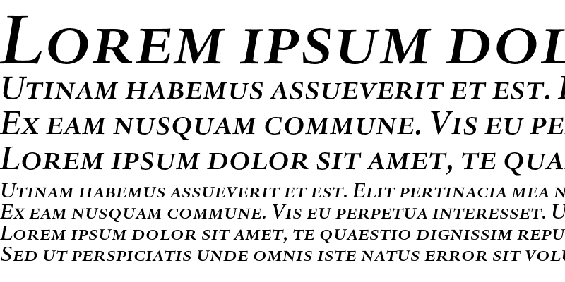 Sample of DTLHaarlemmerDCaps Med Italic