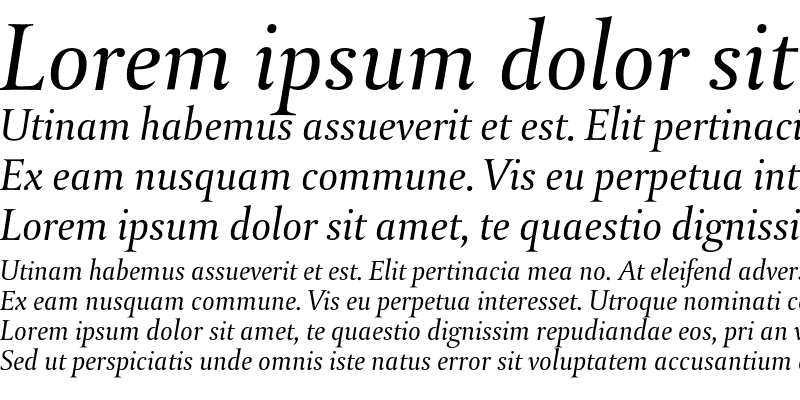 Sample of DTLParadoxST Italic