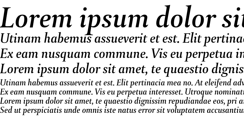 Sample of DTLParadoxST Medium Italic