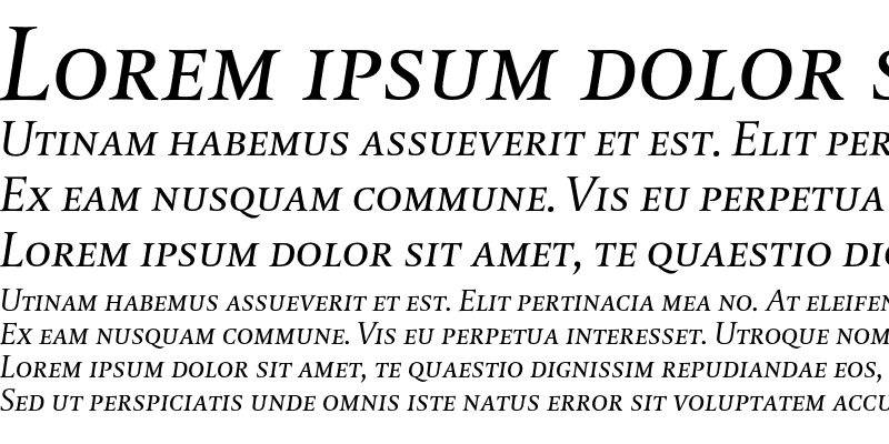 Sample of DTLParadoxTCaps Italic