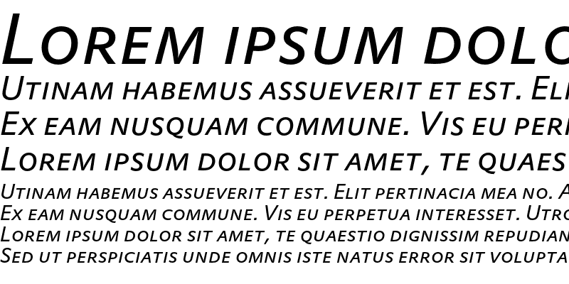 Sample of DTLProkyonTCaps Italic