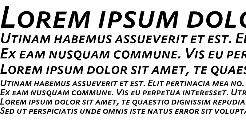 Sample of DTLProkyonTCapsMedium Italic