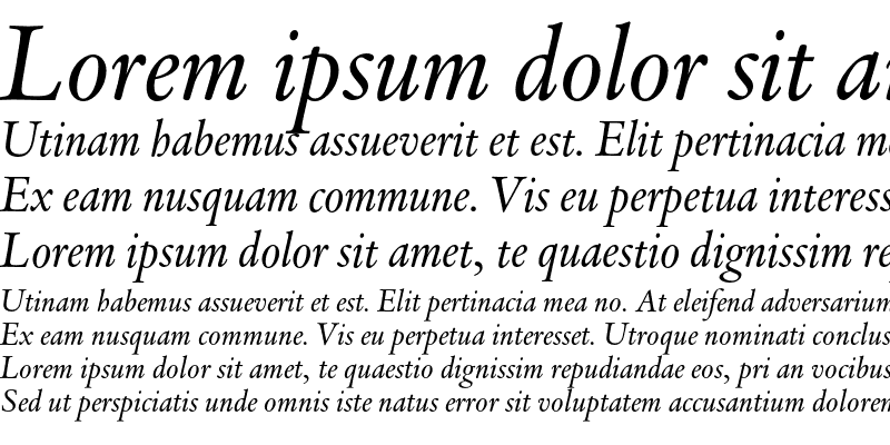 Sample of DTLVandenKeereD Italic