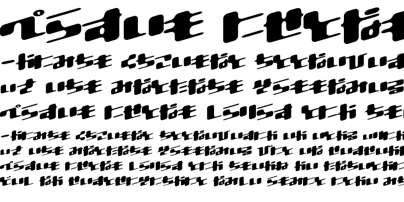 Sample of Dtron Italic