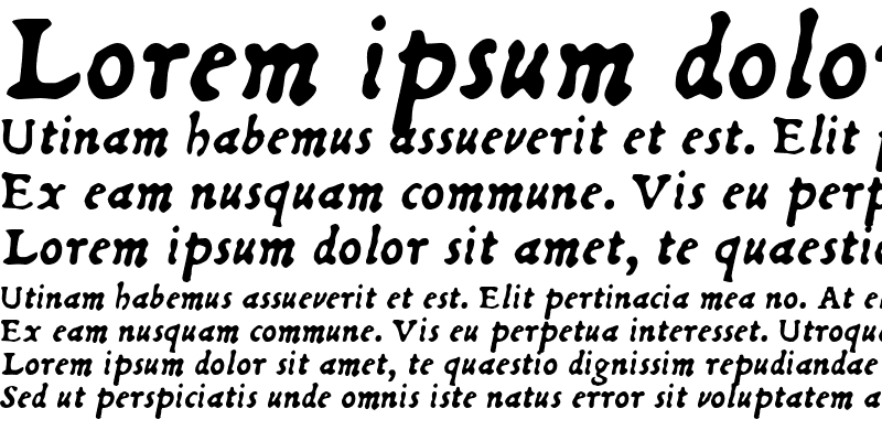 Sample of Du Bellay Italic