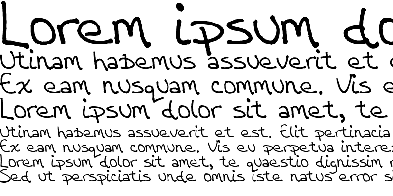 Sample of Dulce's Font