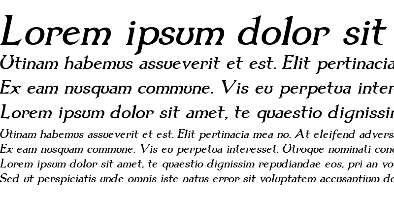 Sample of Dumbledor 3 Italic Regular
