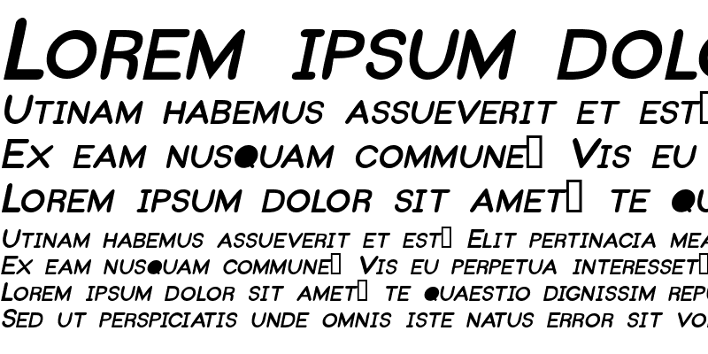 Sample of DunstanSCapsSSK Italic