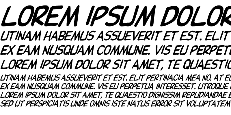 Sample of DupuyBALloon-Italic Italic