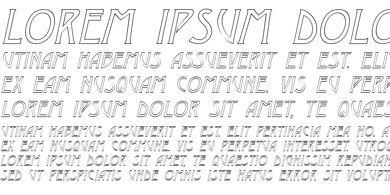 Sample of Dustine Italic
