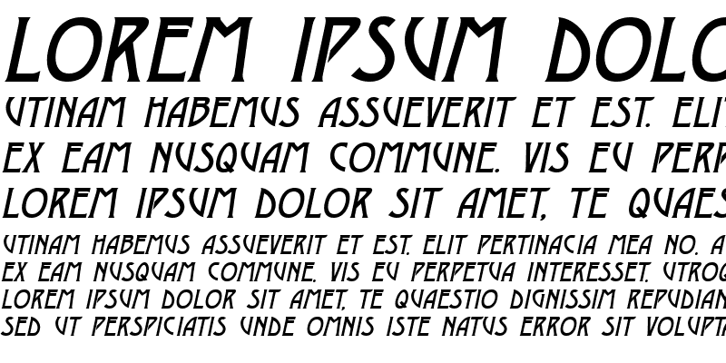 Sample of DustineSolid Italic