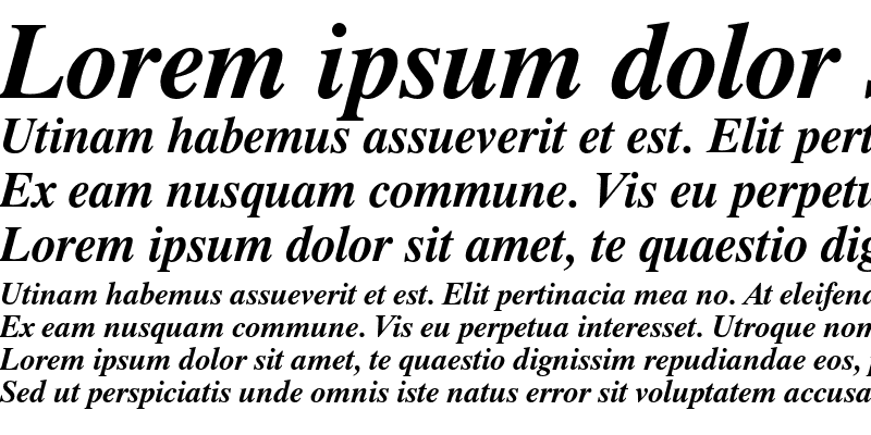 Sample of Dutch 801 Bold Italic