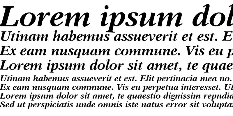 Sample of Dutch 823 Bold Italic