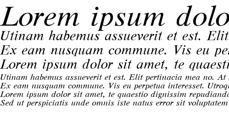 Sample of Dutch Italic
