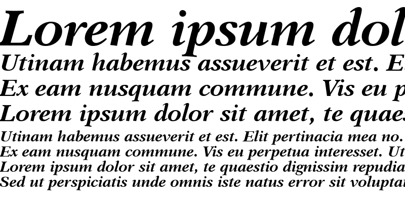 Sample of Dutch823 BT Bold Italic