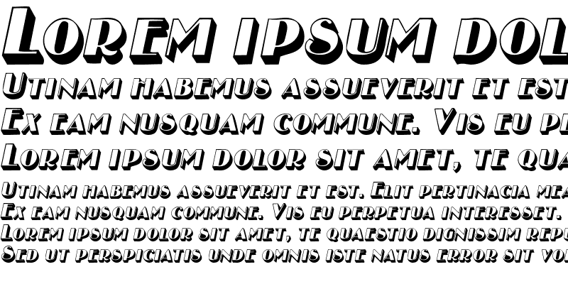 Sample of DuxburyShadowSCapsSSK Italic