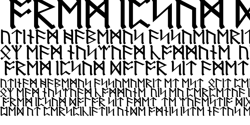 Sample of Dwarf Runes Regular