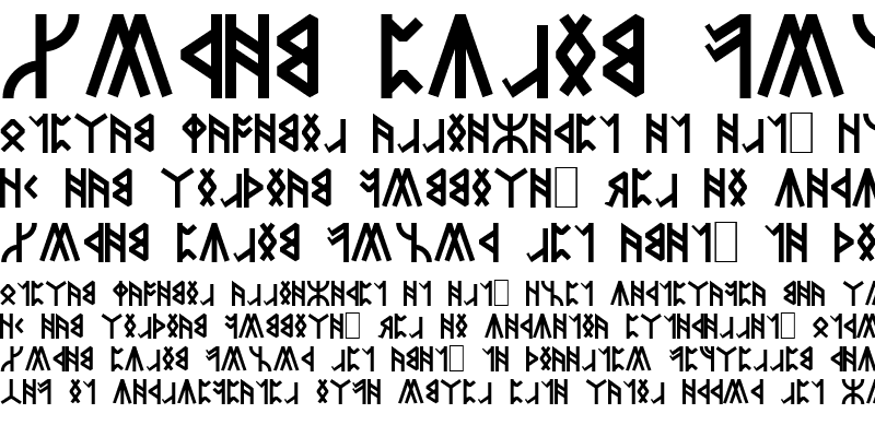Sample of Dwarven Runes