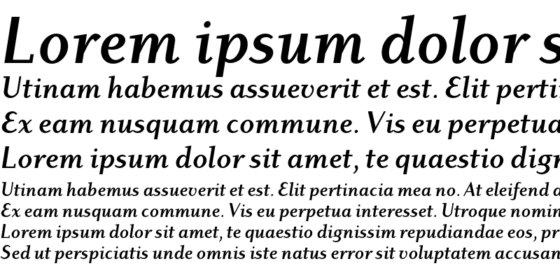 Sample of Dyadis ITC Std Bold Italic