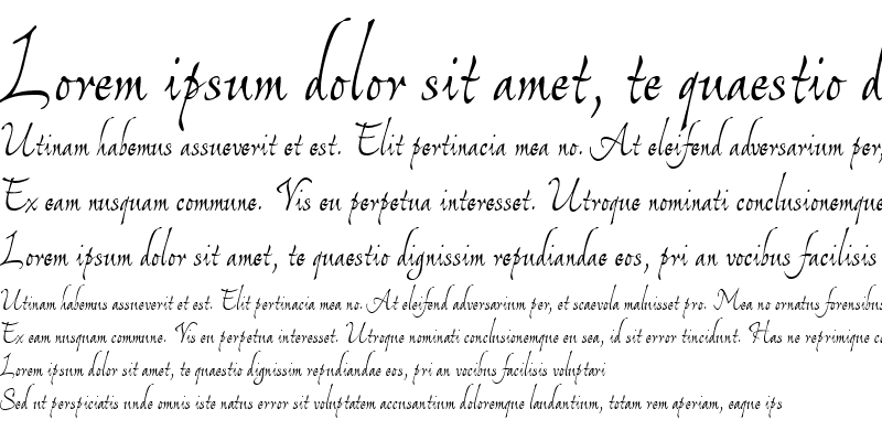 Sample of DyanaTallUT Italic