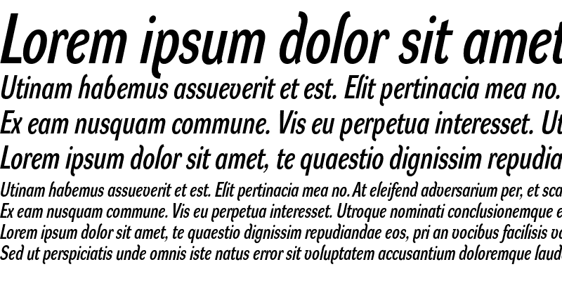 Sample of DynaGrotesk DC Italic