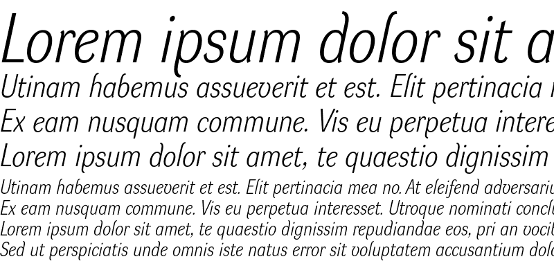 Sample of DynaGrotesk LM Italic