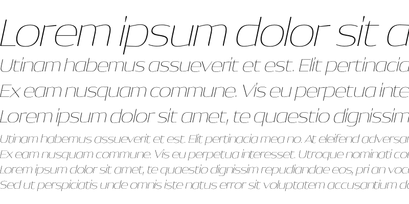 Sample of DynastyThin Italic