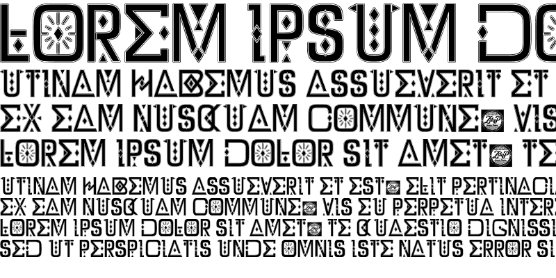 Sample of DZ Typography - by Zilap Regular
