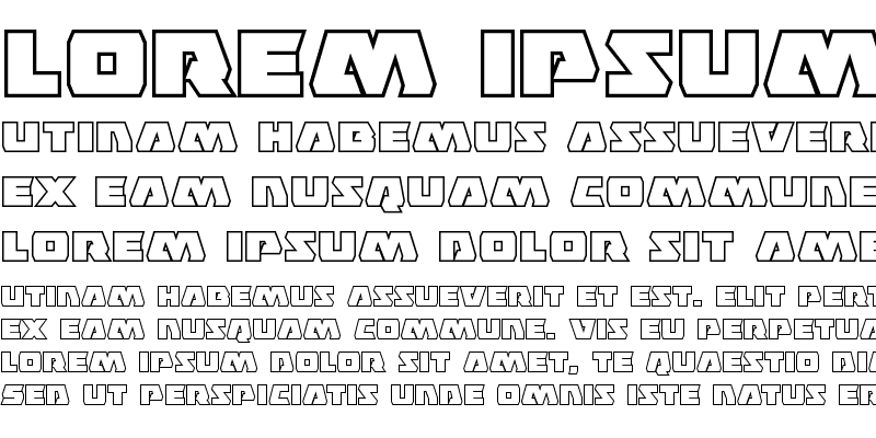 Sample of Eagle Strike Bold Outline