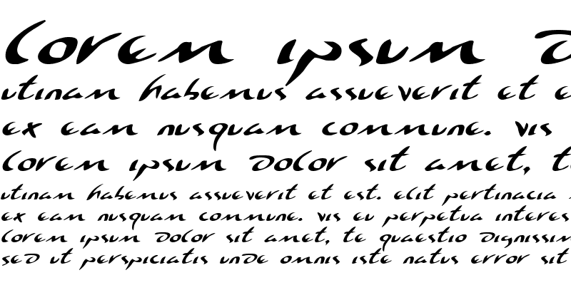 Sample of Eagleclaw Expanded Italic Expanded Italic