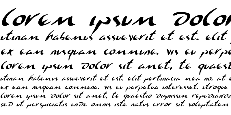 Sample of Eagleclaw Italic