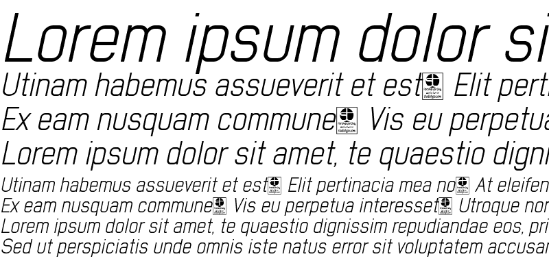 Sample of Early Times Light Demo Italic