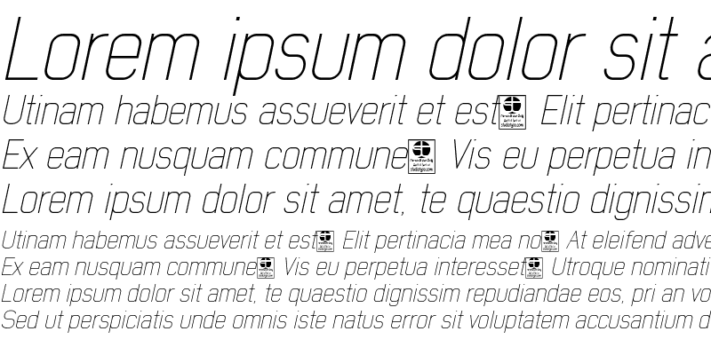 Sample of Early Times Thin Demo Italic