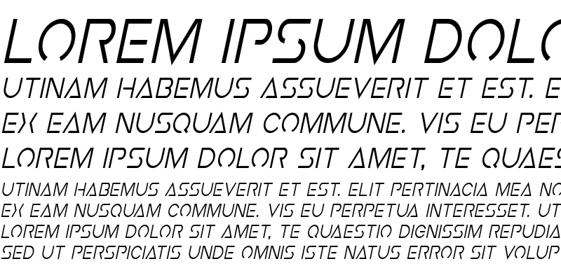 Sample of Earth Orbiter Condensed Italic Condensed Italic