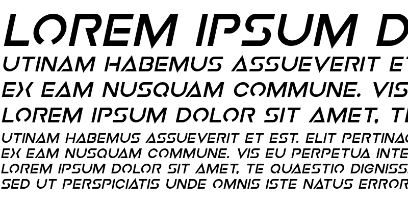 Sample of Earth Orbiter Extra-Bold Italic Bold Italic