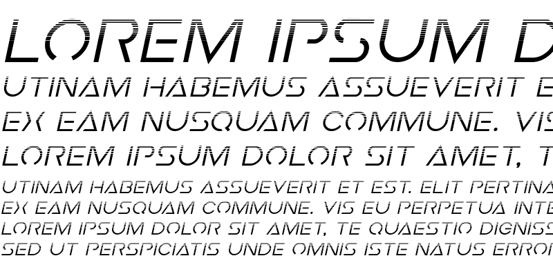 Sample of Earth Orbiter Halftone Italic Italic