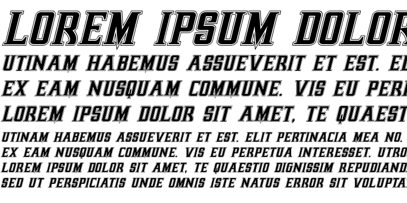 Sample of Earthrealm Academy Italic