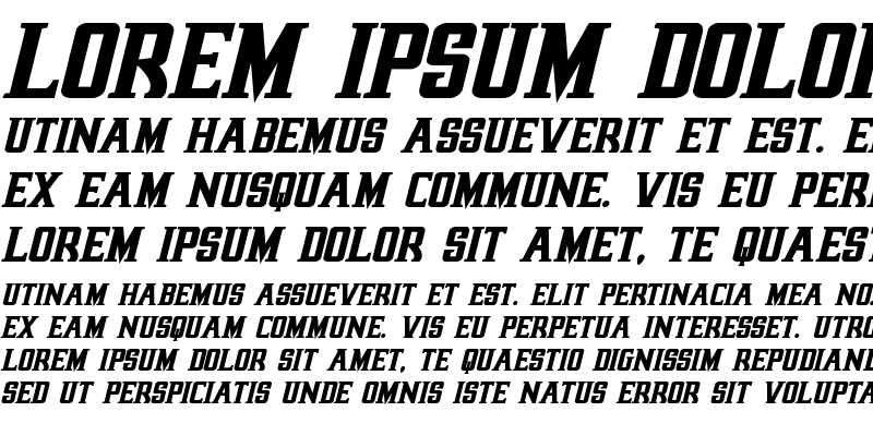 Sample of Earthrealm Bold Italic