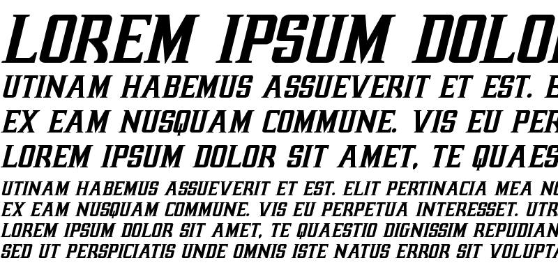 Sample of Earthrealm Italic