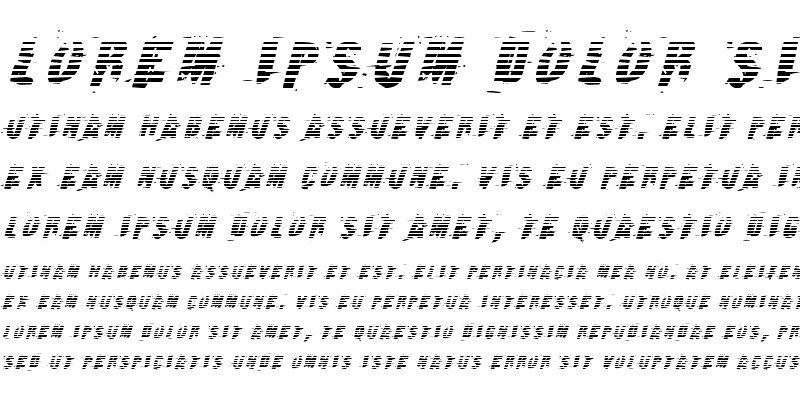 Sample of Earthshake Gradient Italic