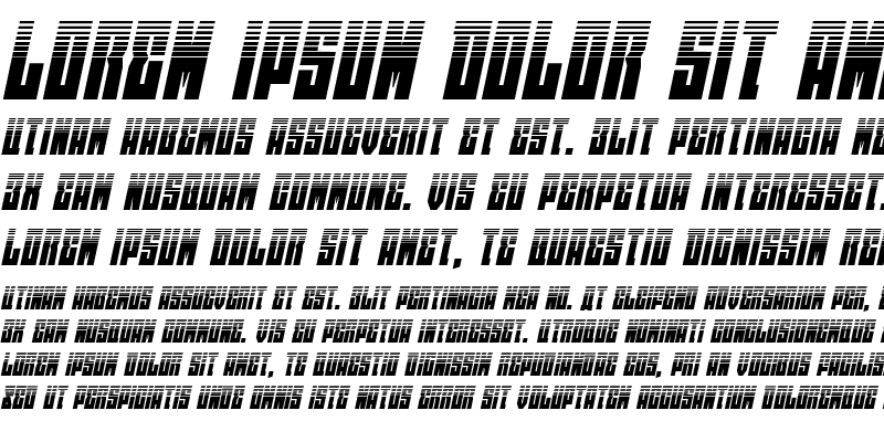 Sample of EAST-west Halftone Italic Italic