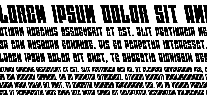 Sample of EAST-west Leftalic Italic