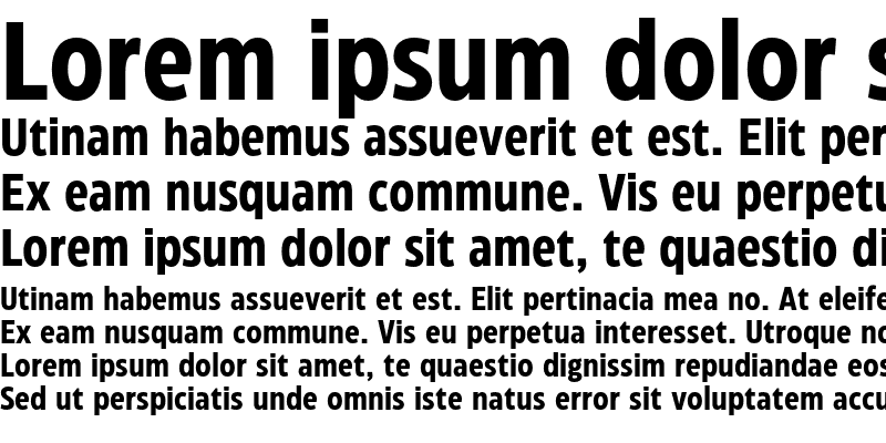 Sample of Eastman Condensed Trial Bold