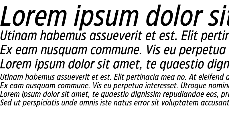 Sample of Eastman Condensed Trial Medium Italic